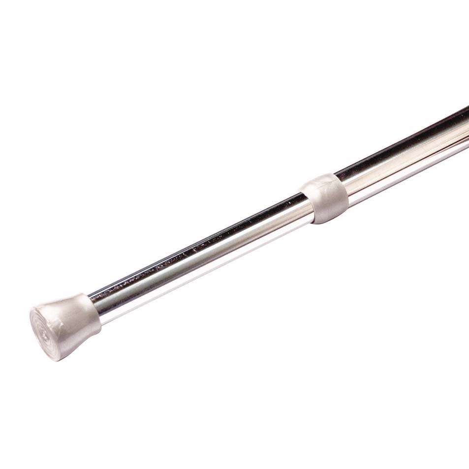 Shower Rods - Adjustable Length Tension Shower Rod - Adjustable Length Tension Shower Rod - Polished Chrome