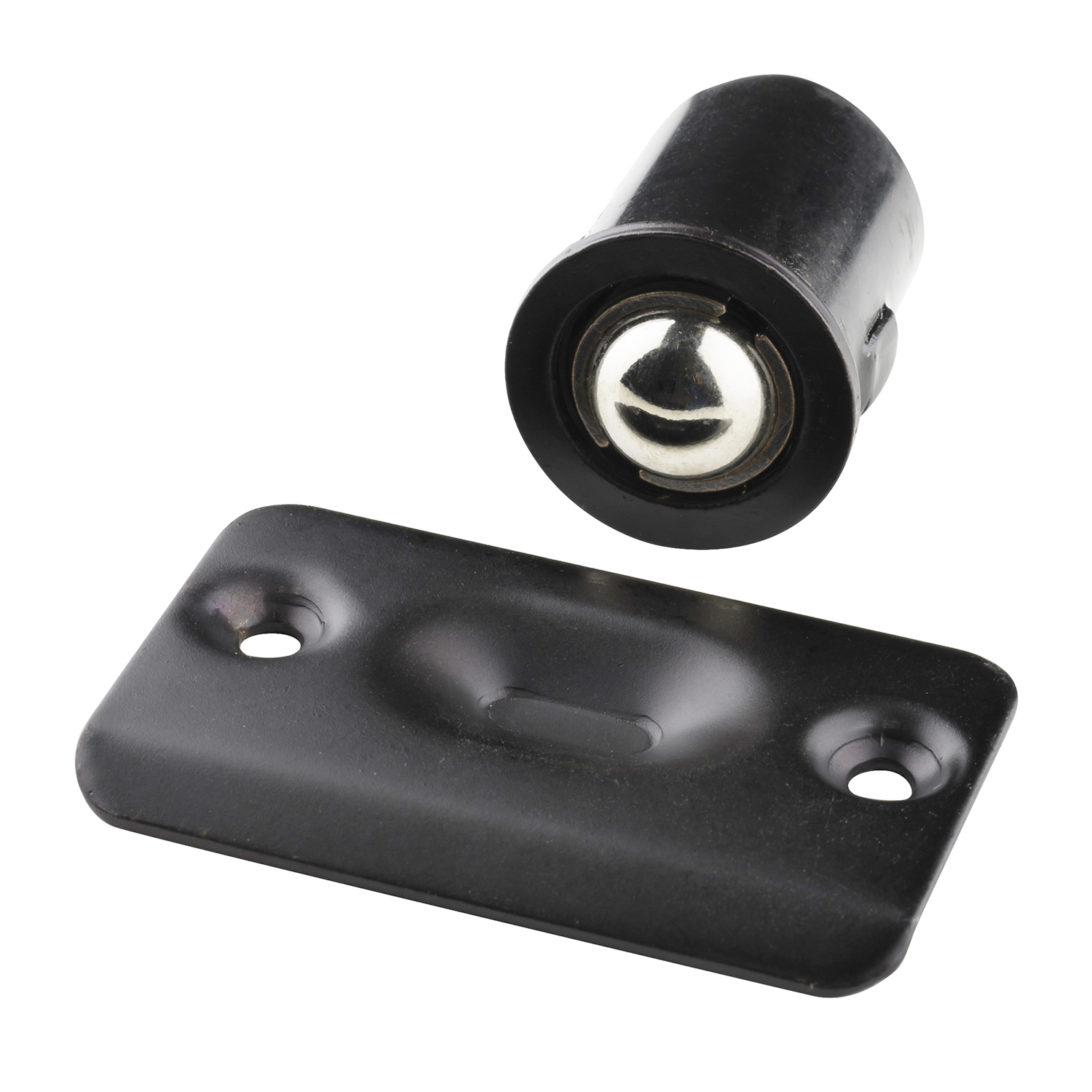 Bullet Catches - Drive-In Adjustable Bullet Catch with Full Lip Strike Plate - Drive-In Adjustable Bullet Catch with Full Lip Strike Plate - Oil Rubbed Bronze