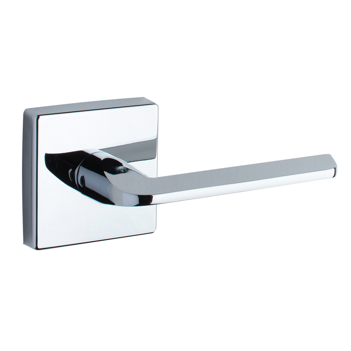 Slip Stream - Square Rose Lever - Passage - Polished Chrome