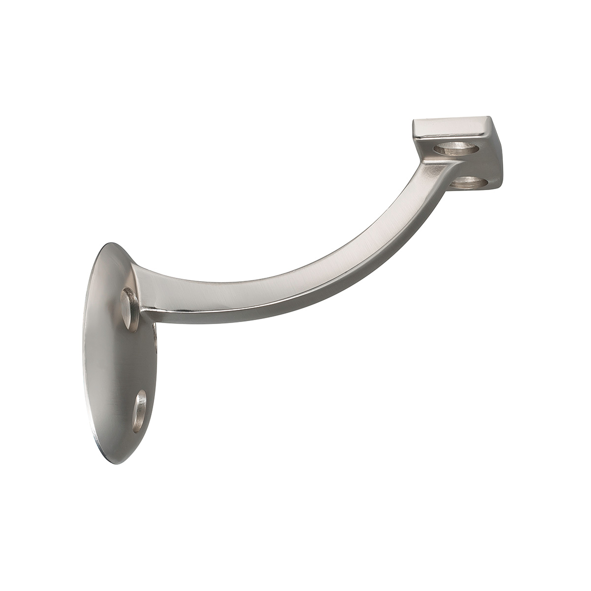 Handrail Brackets - 50 mm Clearance Heavy Duty Handrail Bracket - Handrail Bracket - Satin Nickel