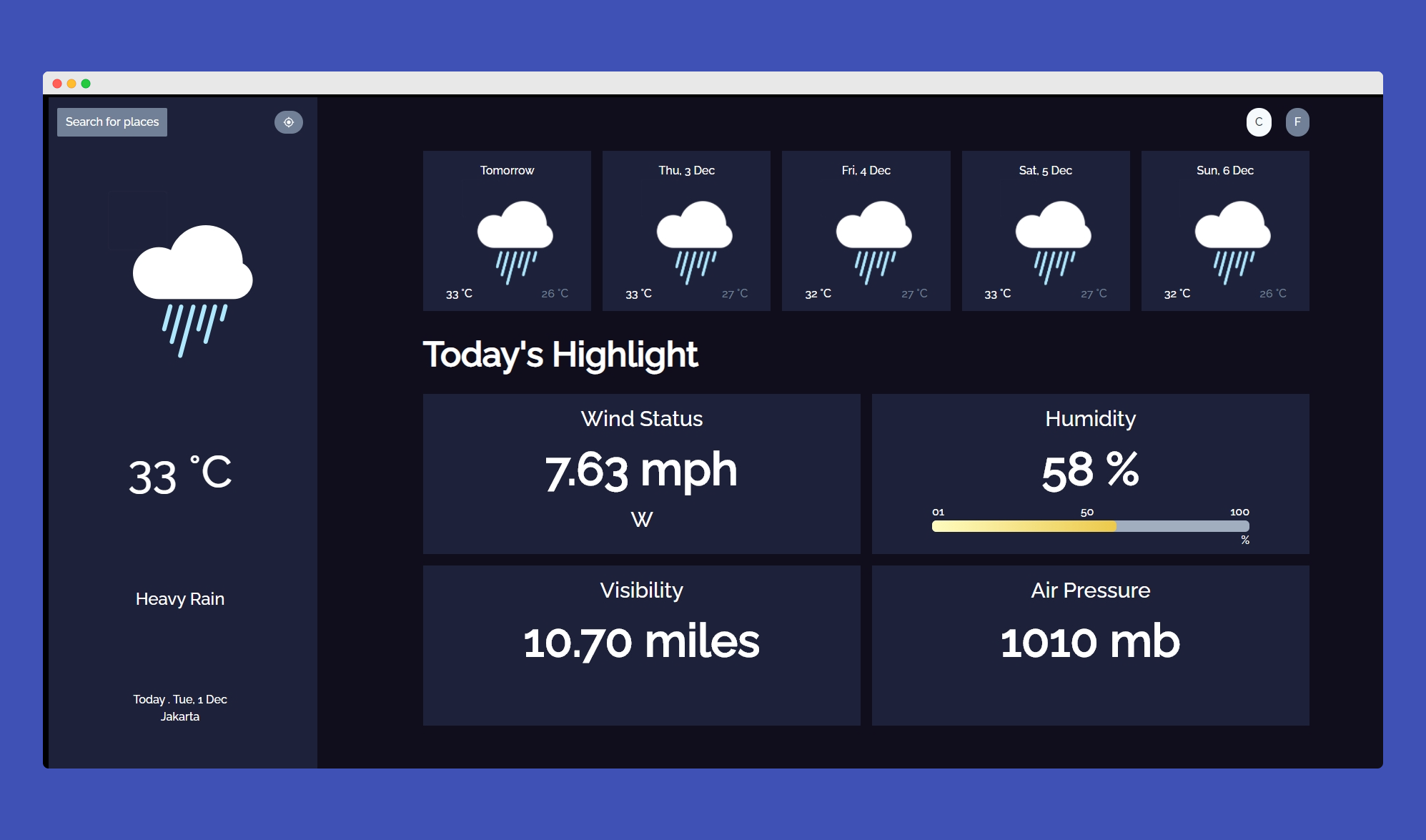 wheater app 