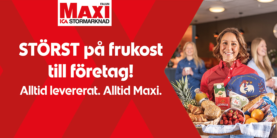 Störst på frukost till företag! Alltid levererat. Alltid Maxi.