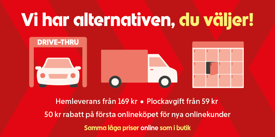 Vi har alternativen, du väljer! 