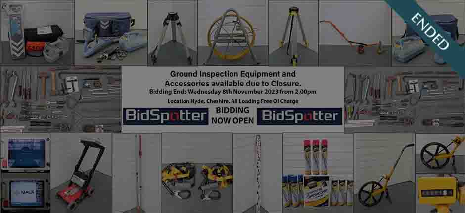 Ground Inspection Equipment and Accessories available due to Closure.