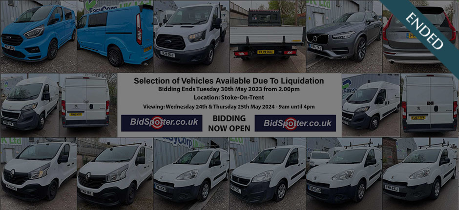 Selection of Vehicles Available Due To Liquidation