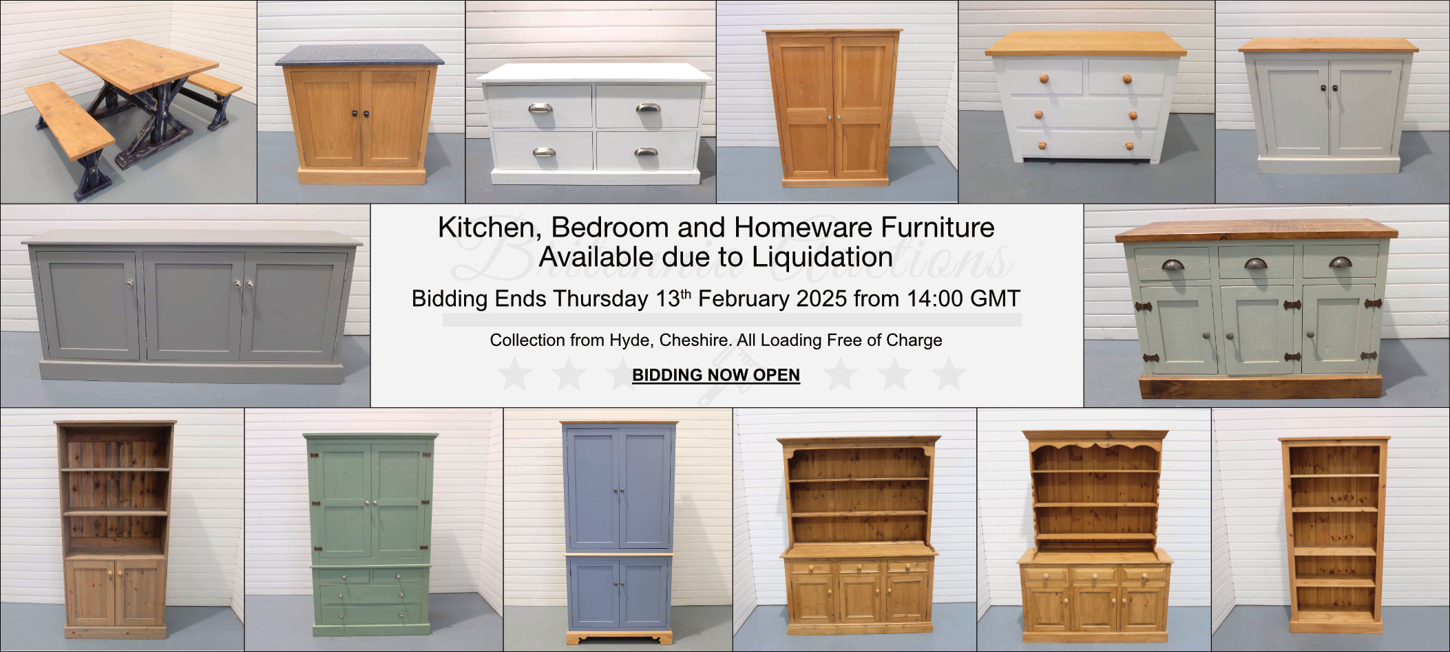 Kitchen, Bedroom and Homeware Furniture Available due to Liquidation