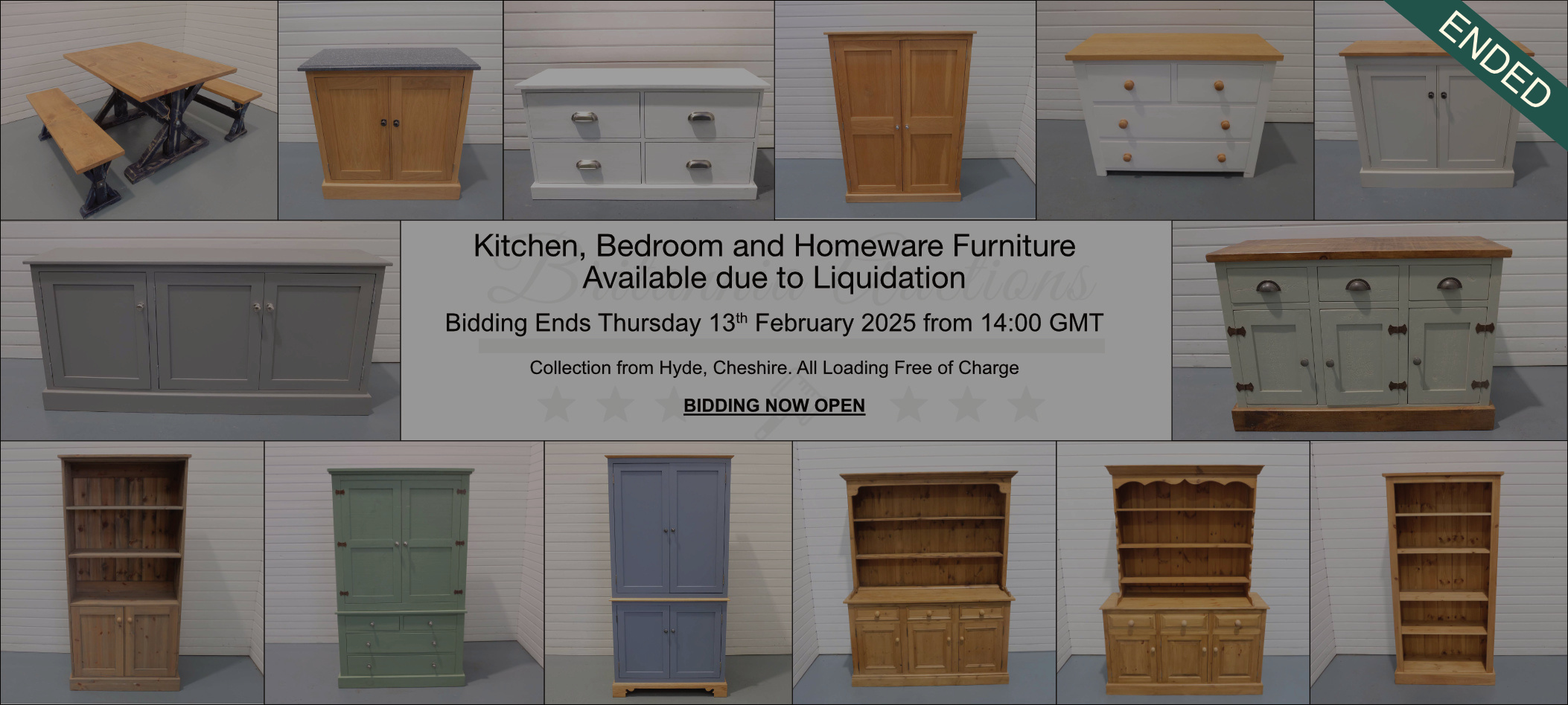 Kitchen, Bedroom and Homeware Furniture Available due to Liquidation