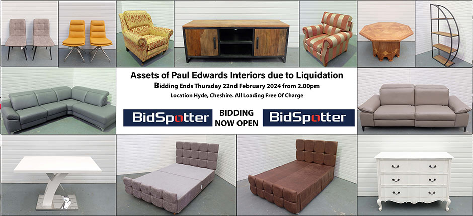 Assets of Paul Edwards Interior due to Liquidation