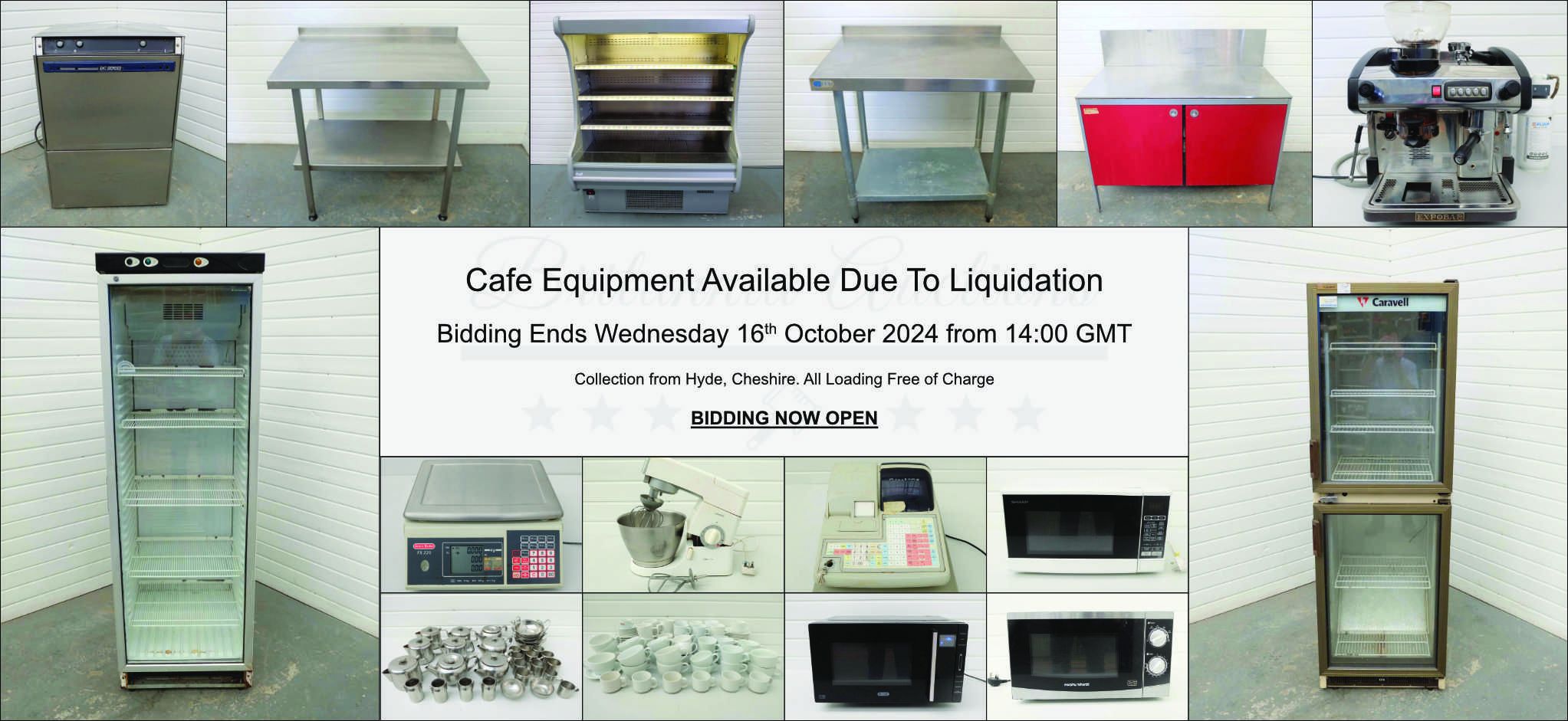 Cafe Equipment Available Due To Liquidation