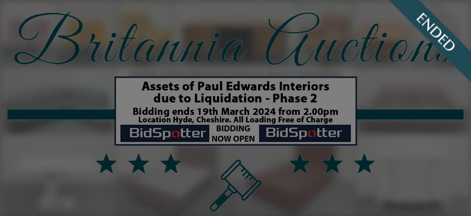 Assets of Paul Edwards Interiors due to Liquidation - Phase 2