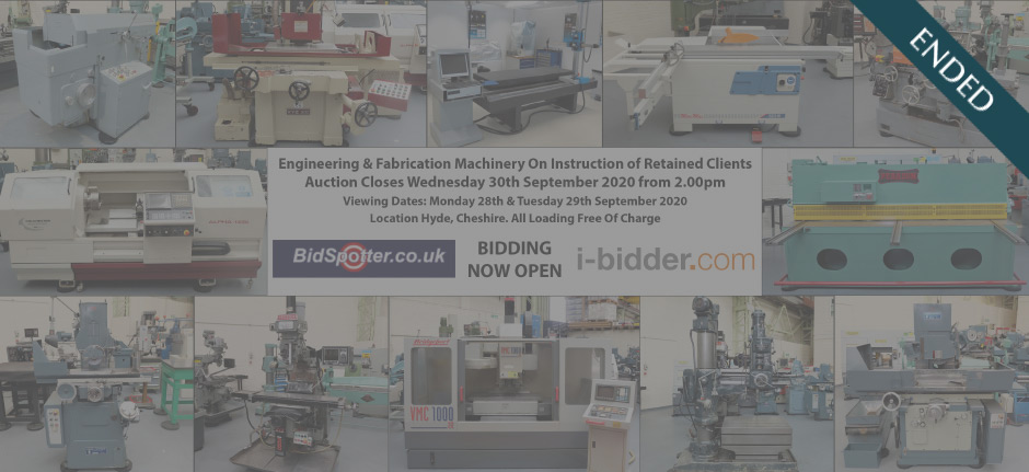 Engineering & Fabrication Machinery Available On Instruction Of Retained Clients