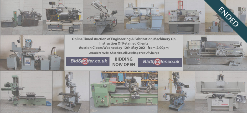 Online Timed Sale Of Engineering & Fabrication Machinery, Vehicles, Tooling & Accessories