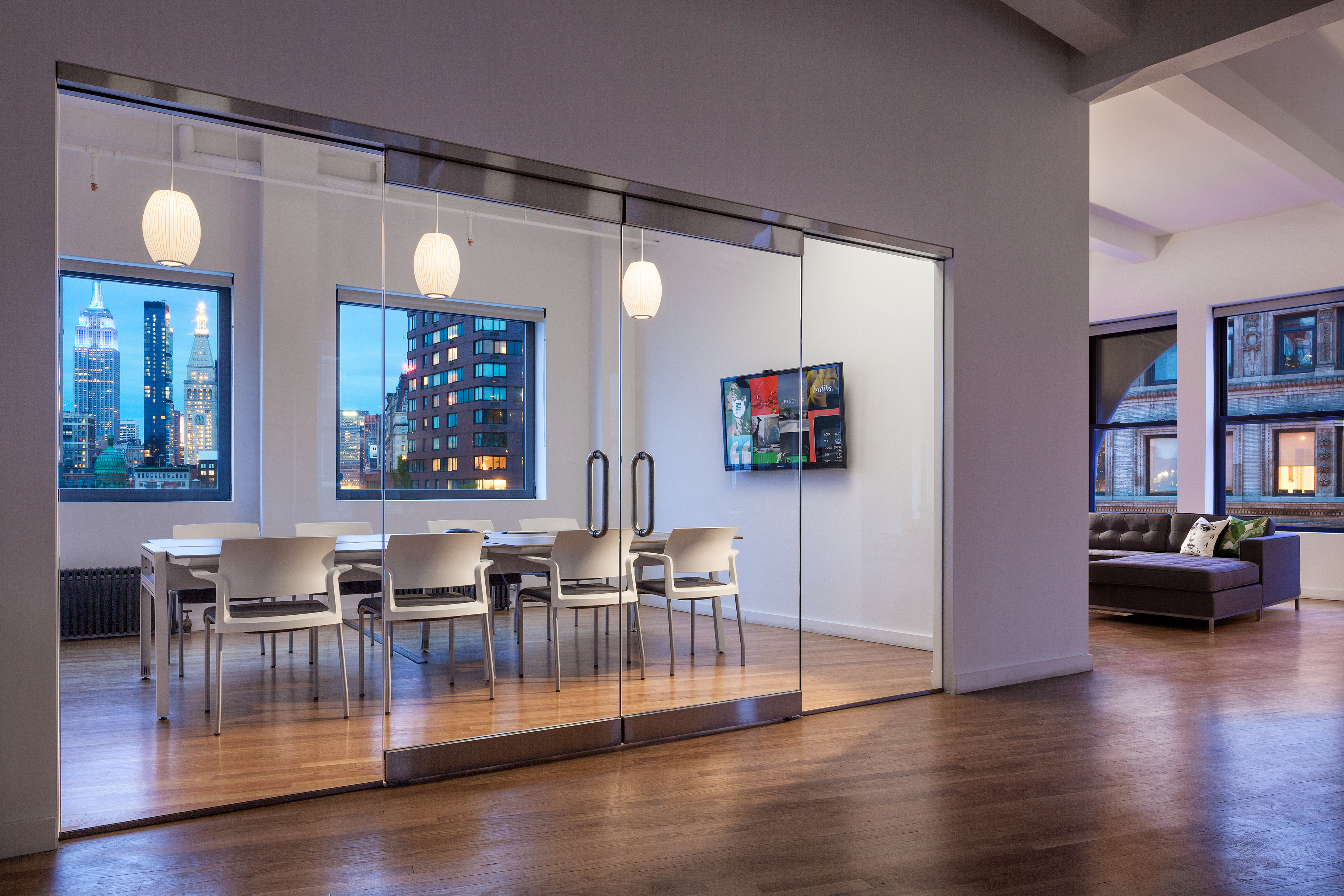 A conference room inside the Big Human office