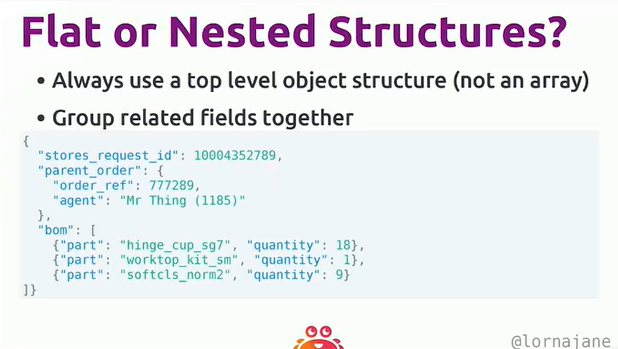 Flat or nested structure