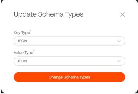 Update Schema Types Kafka