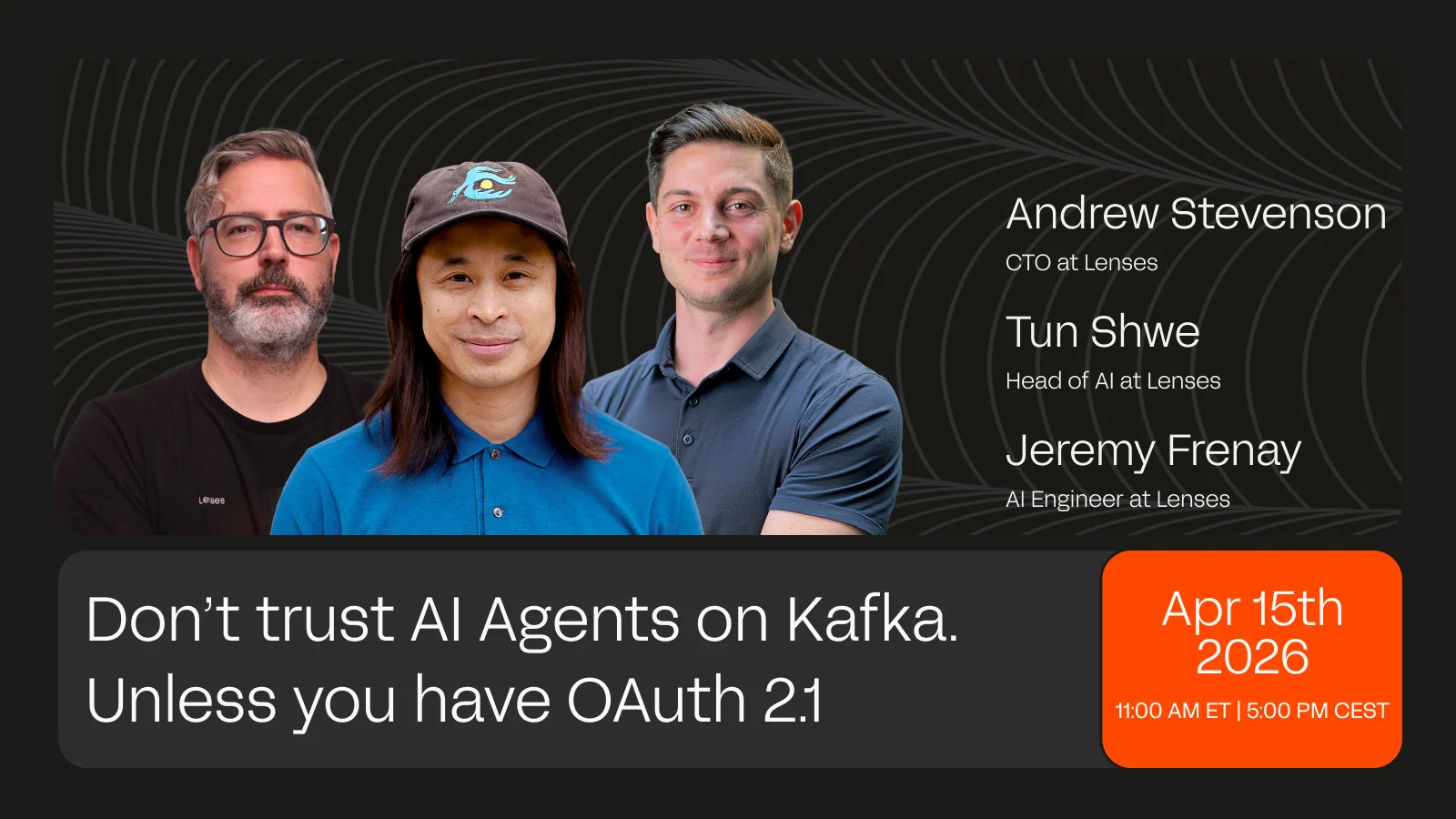 Lenses OAuth 2.1 Event Cover
