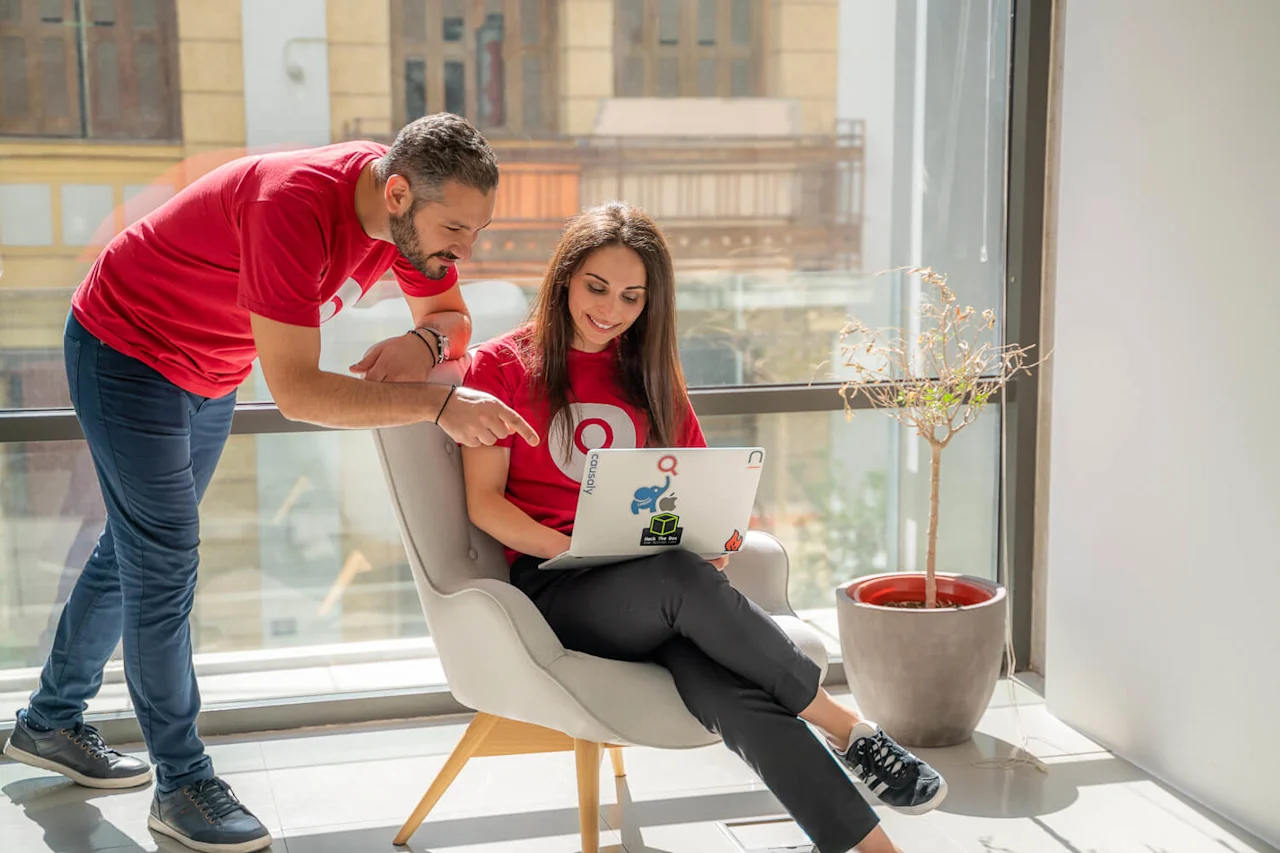 working in office lenses.io