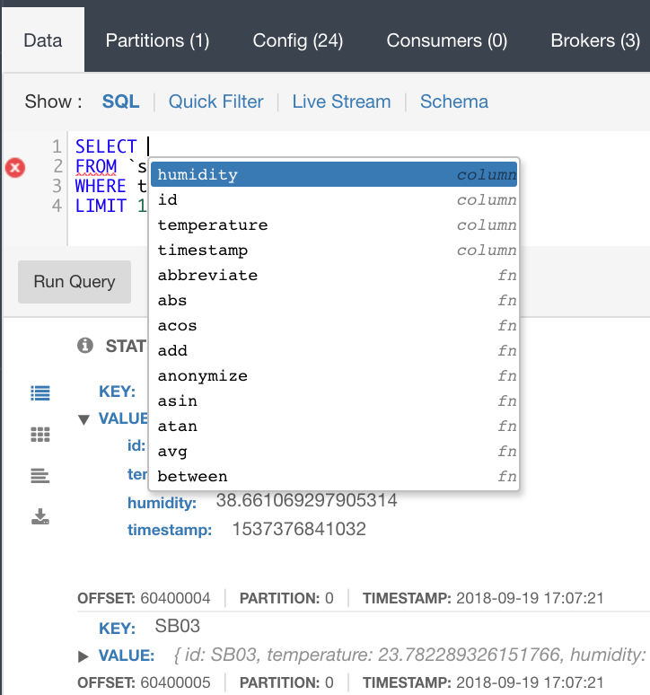 kafka topic browsing