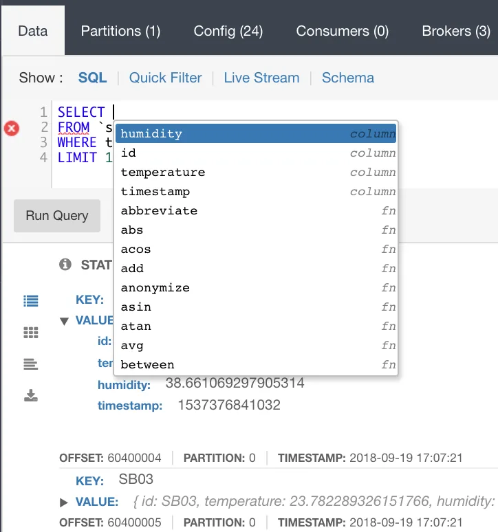 kafka topic browsing
