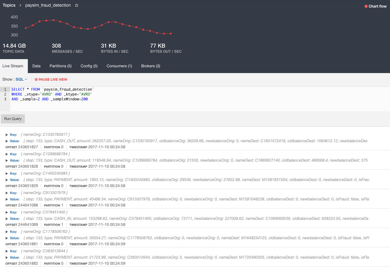 lenses kafka real time data sql queries