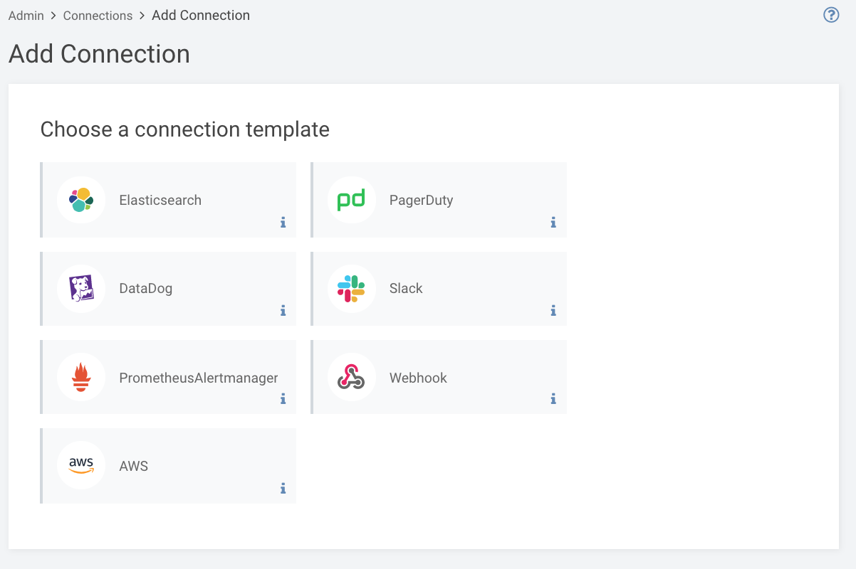 lenses.io 3.1 connections manager - elastic search, datadog, slack, pagerduty