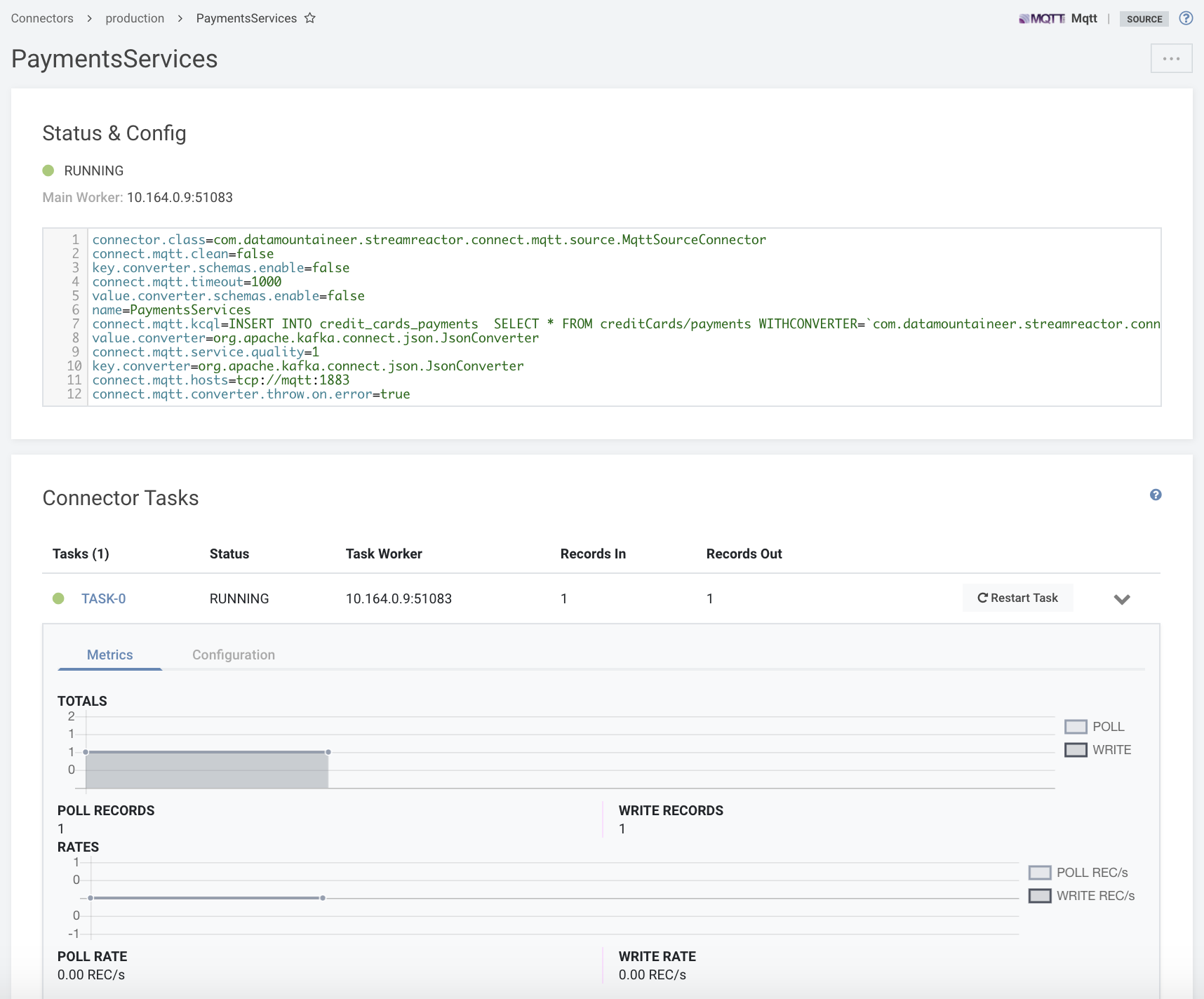 View and manage Kafka Connect connectors from the Lenses.io Box