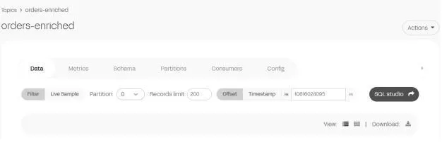 Filter function SQL for Kafka