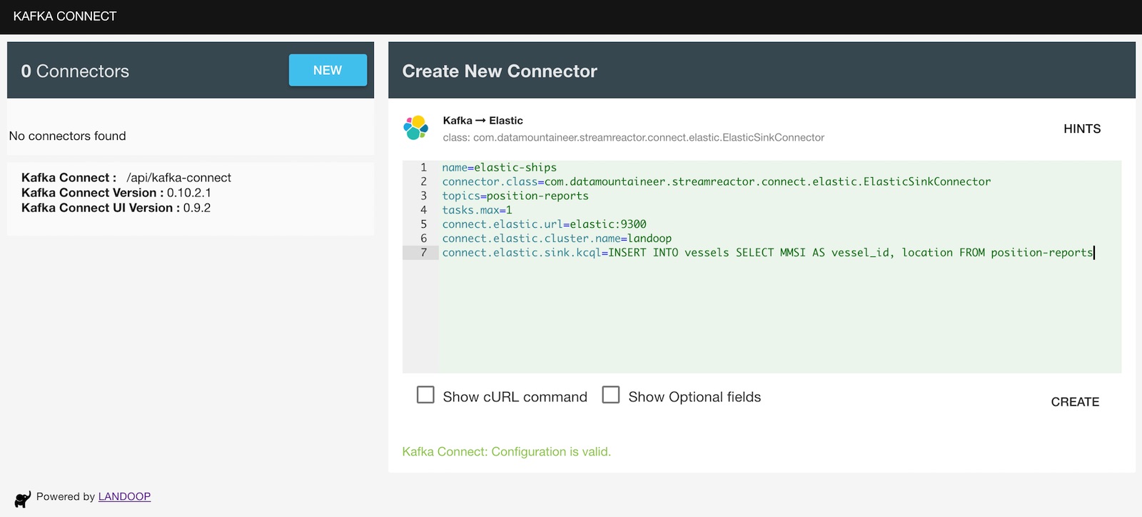 Kafka Connect Pipelines, sink to Elasticsearch