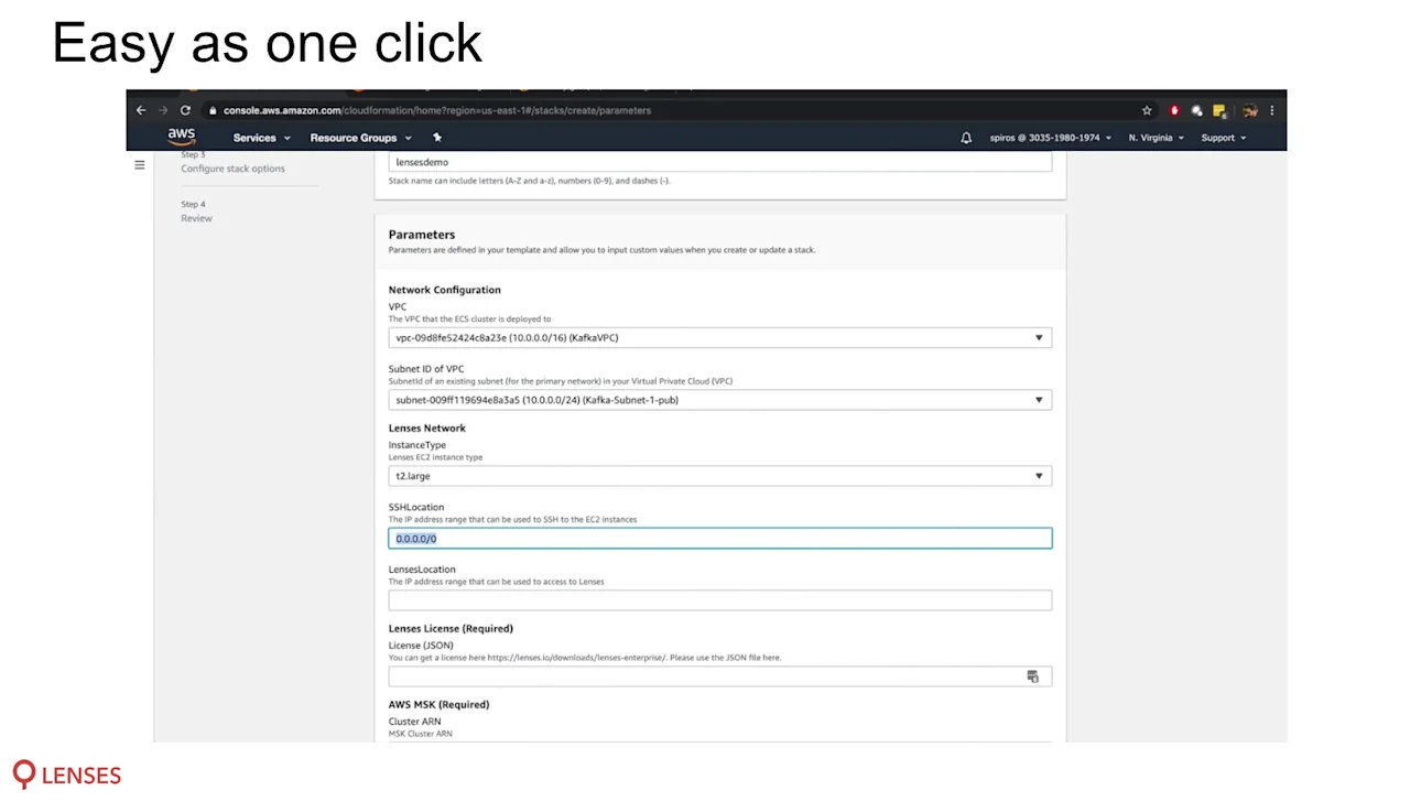 lenses.io deploy to kafka aws msk marketplace