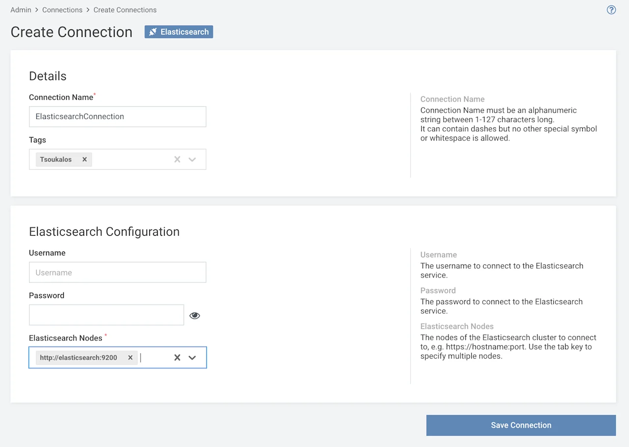 Elasticsearch Connection
