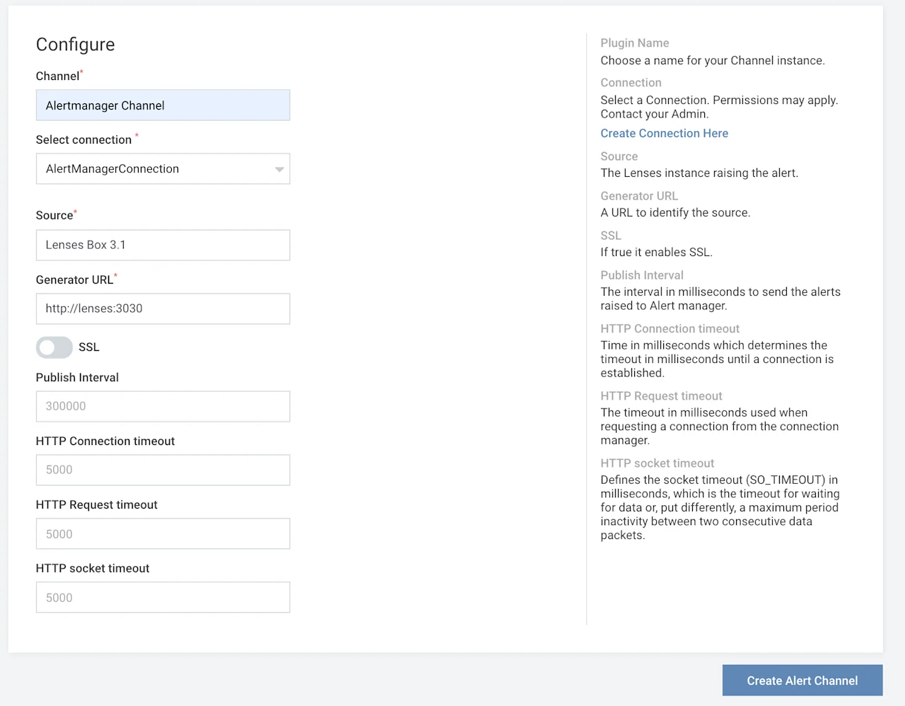 Configure Alert Channel