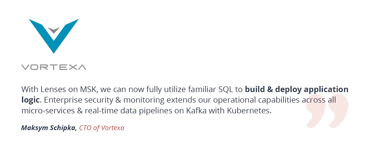 lenses aws msk quote vortexa
