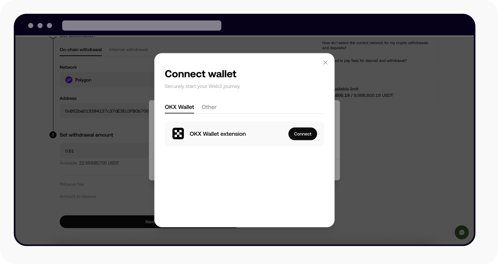 How do I verify my wallet address? | OKX