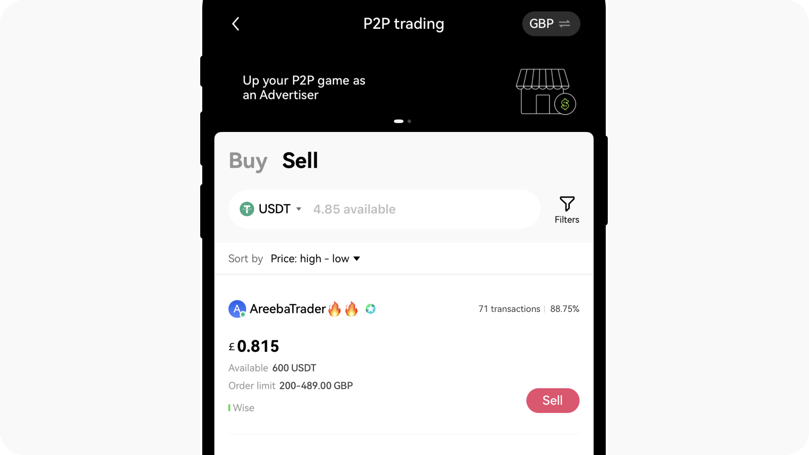 How do I sell crypto on OKX P2P trading? | OKX Australia