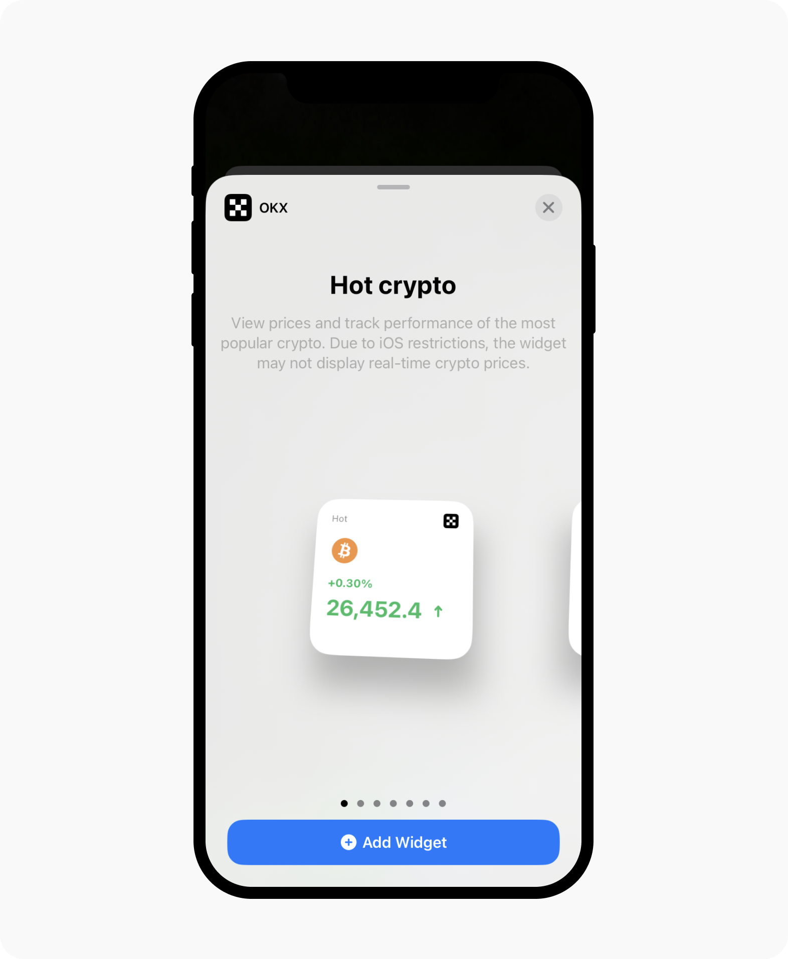 How do I add OKX widget on my phone? | OKX Brazil