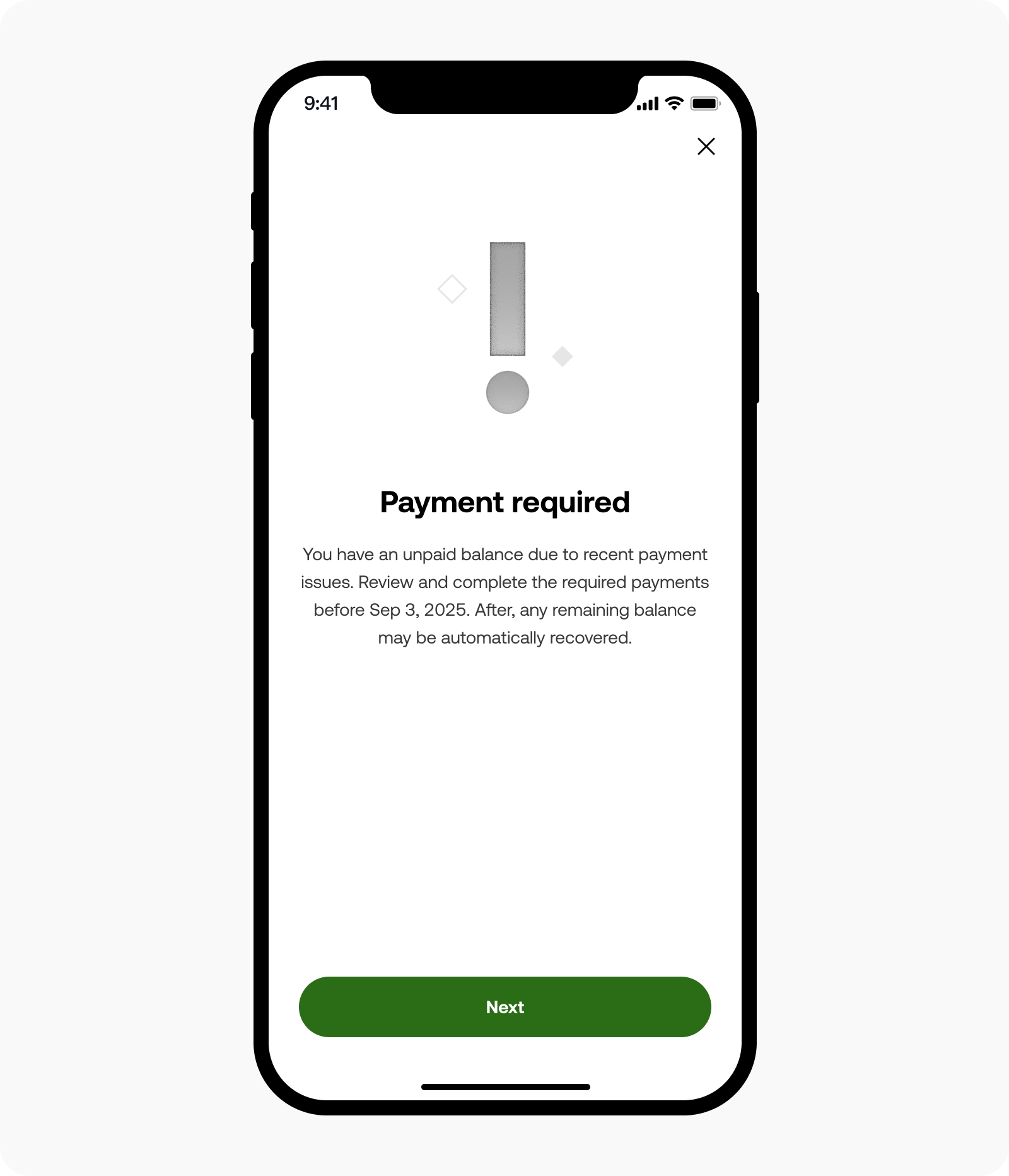 What should I do if there is a payment due for my ACH deposit? | OKX 澳大利亚