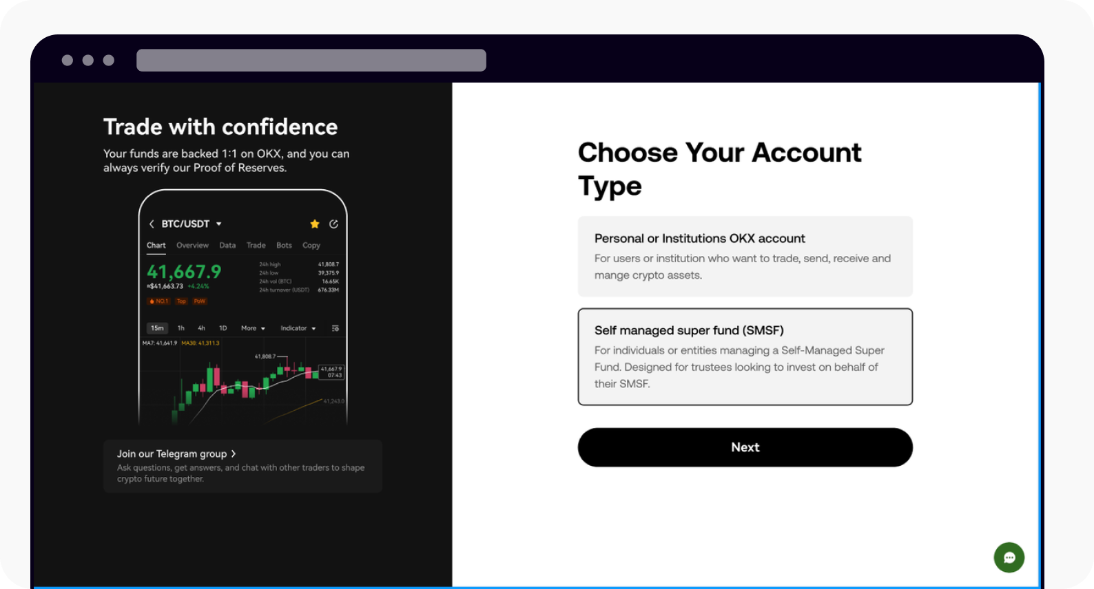 How do I open an SMSF account on OKX? | OKX Australia