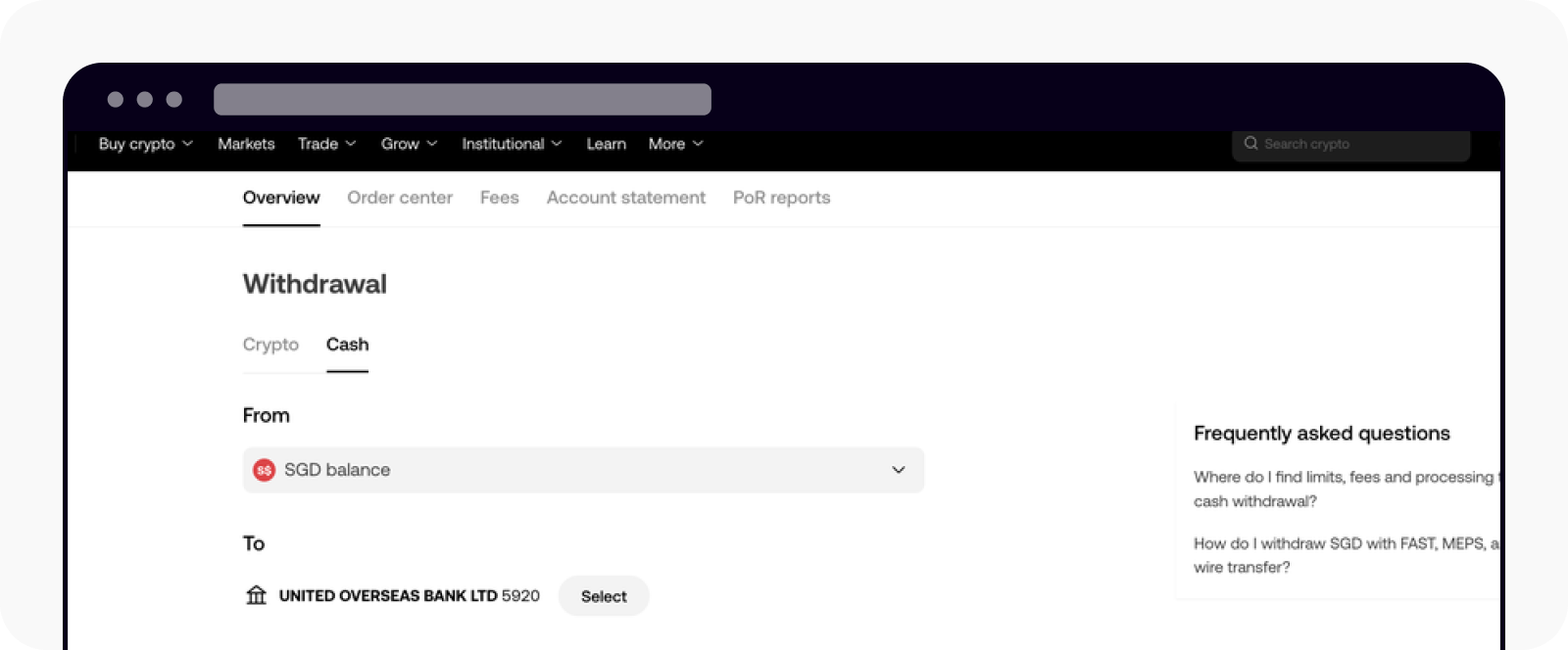 Come posso prelevare SGD con bonifico bancario? | OKX Italia
