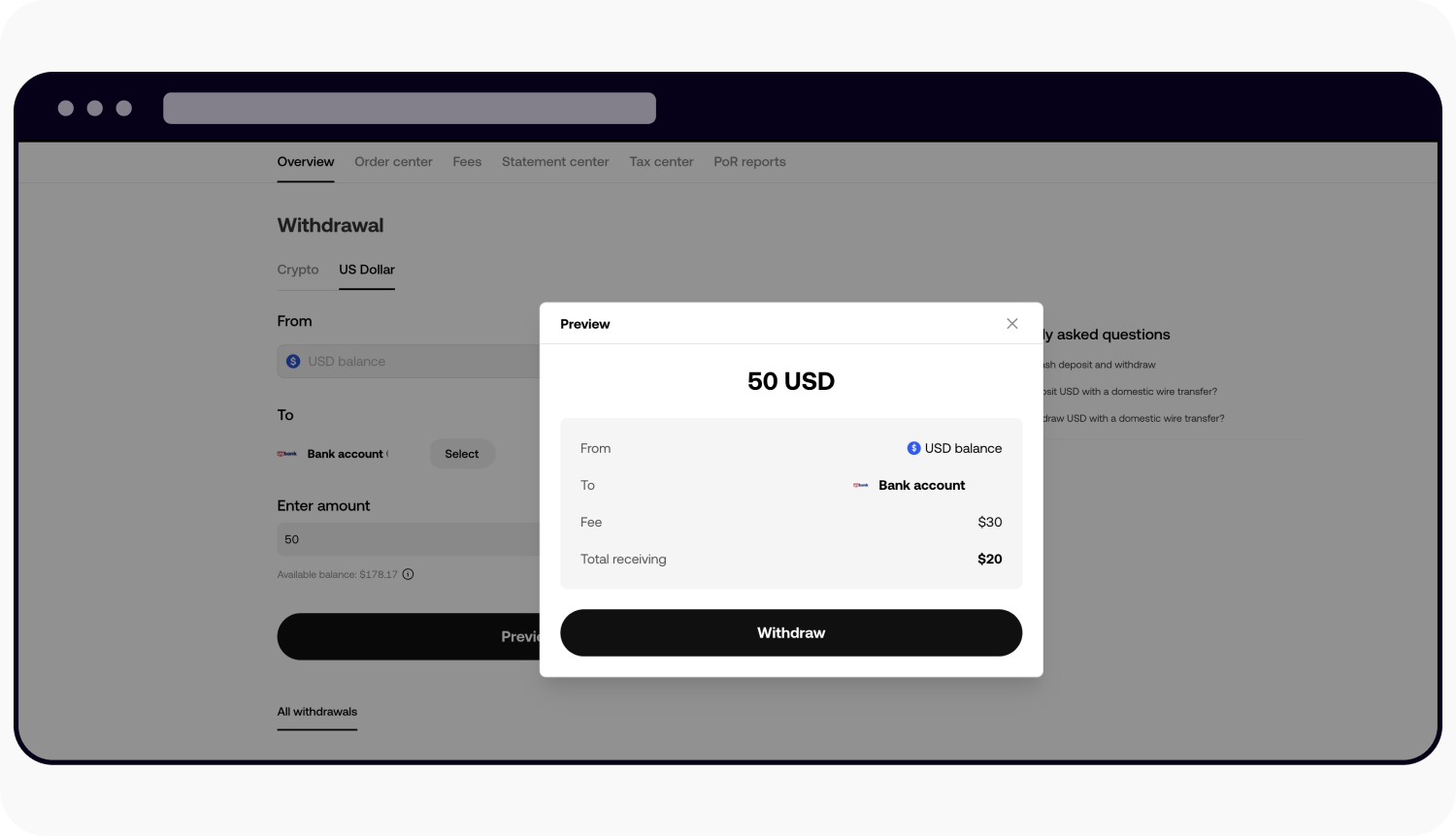 How do I withdraw USD with U.S. Domestic wire transfer? | OKX