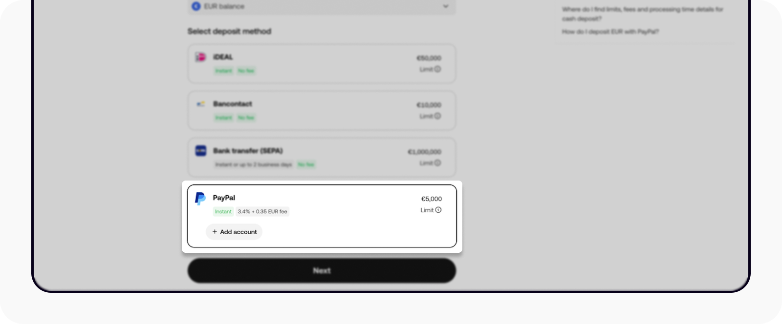 Comment déposer des EUR avec Paypal ? | OKX UAE