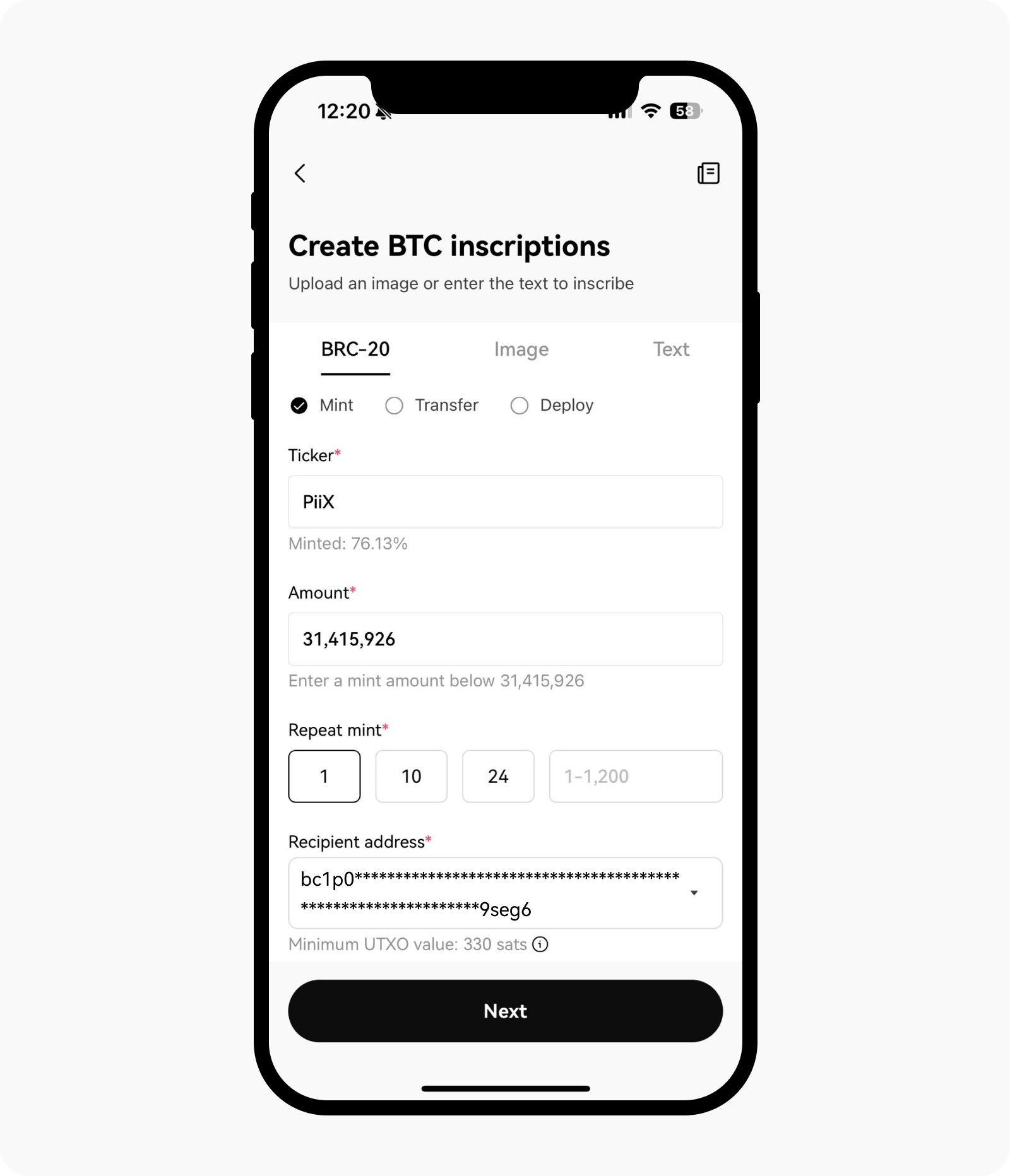 How do I inscribe BRC-20 tokens? | OKX Wallet