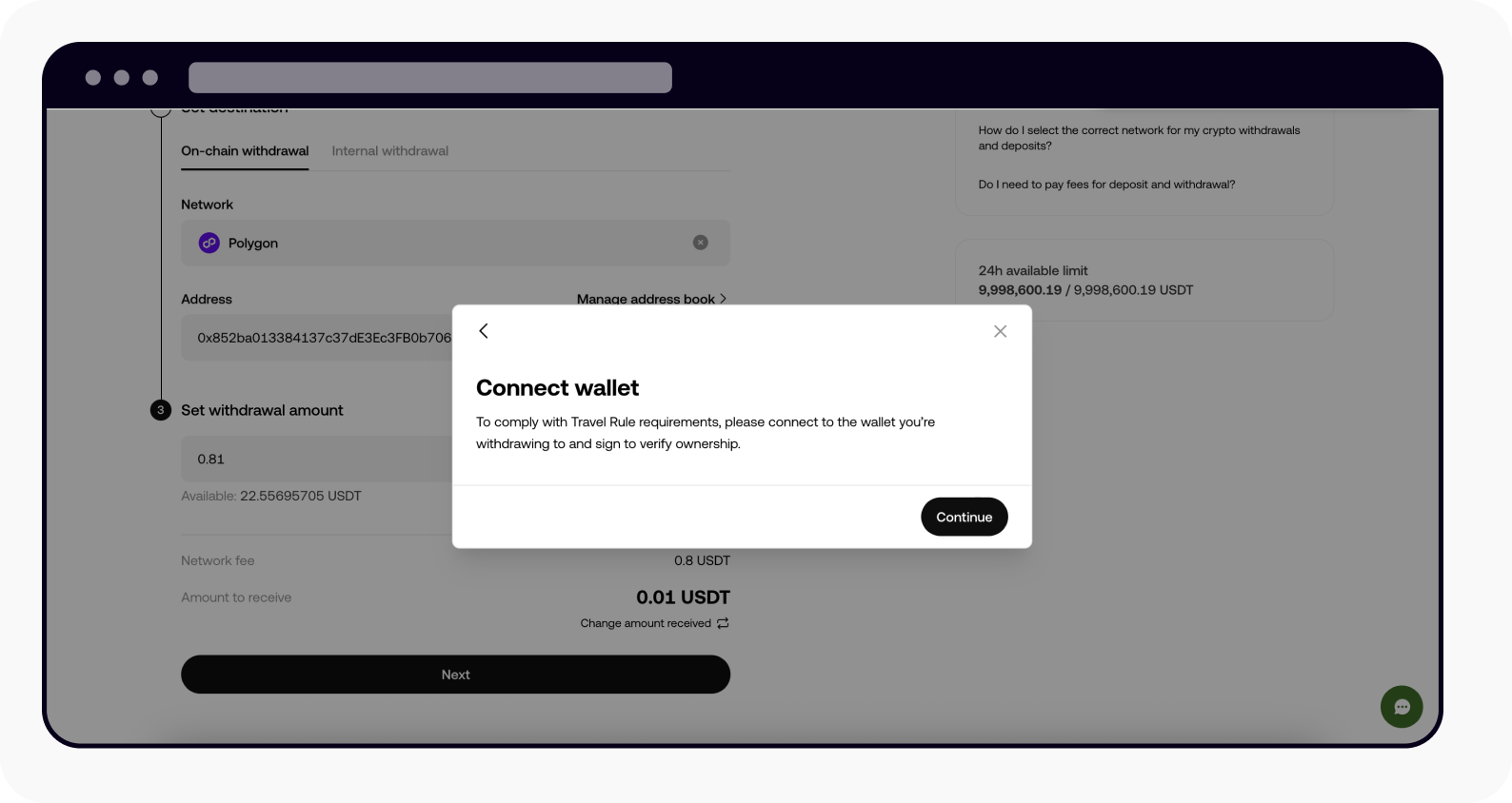 How do I verify my wallet address? | OKX