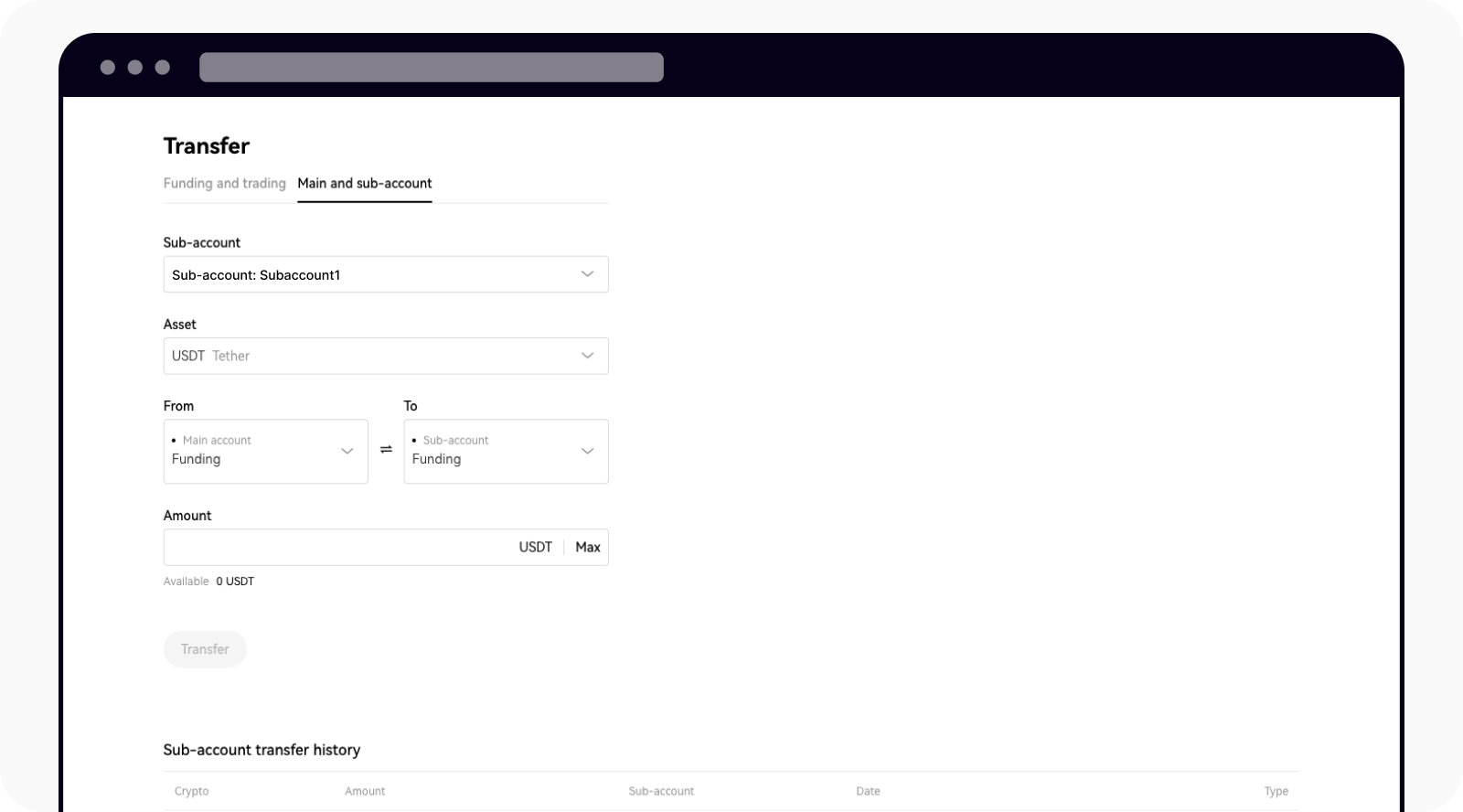 Comment transférer/déposer des cryptos avec mes sous-comptes ? | OKX