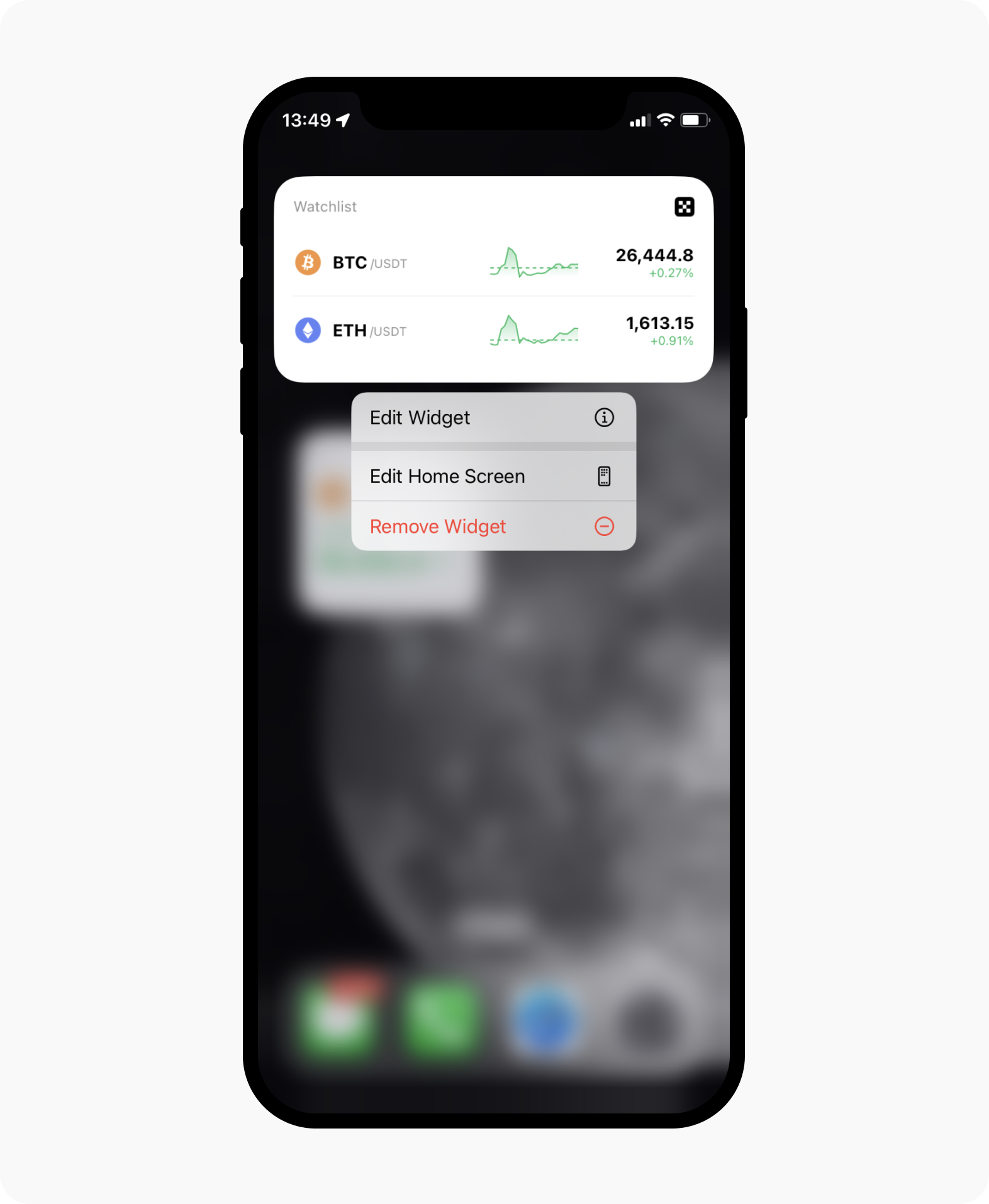 How do I add OKX widget on my phone? | OKX Singapore