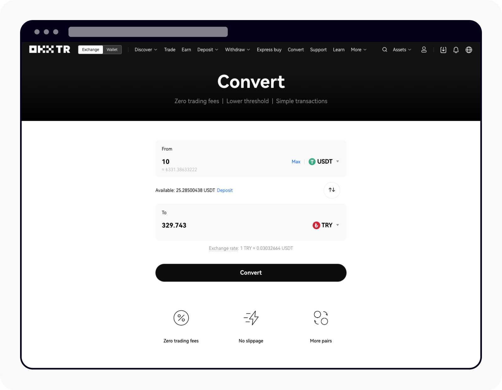 How do I access Convert? | OKX TR