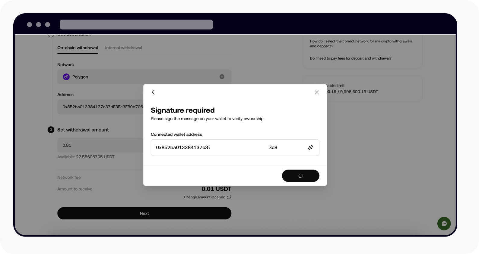 How do I verify my wallet address? | OKX Norge