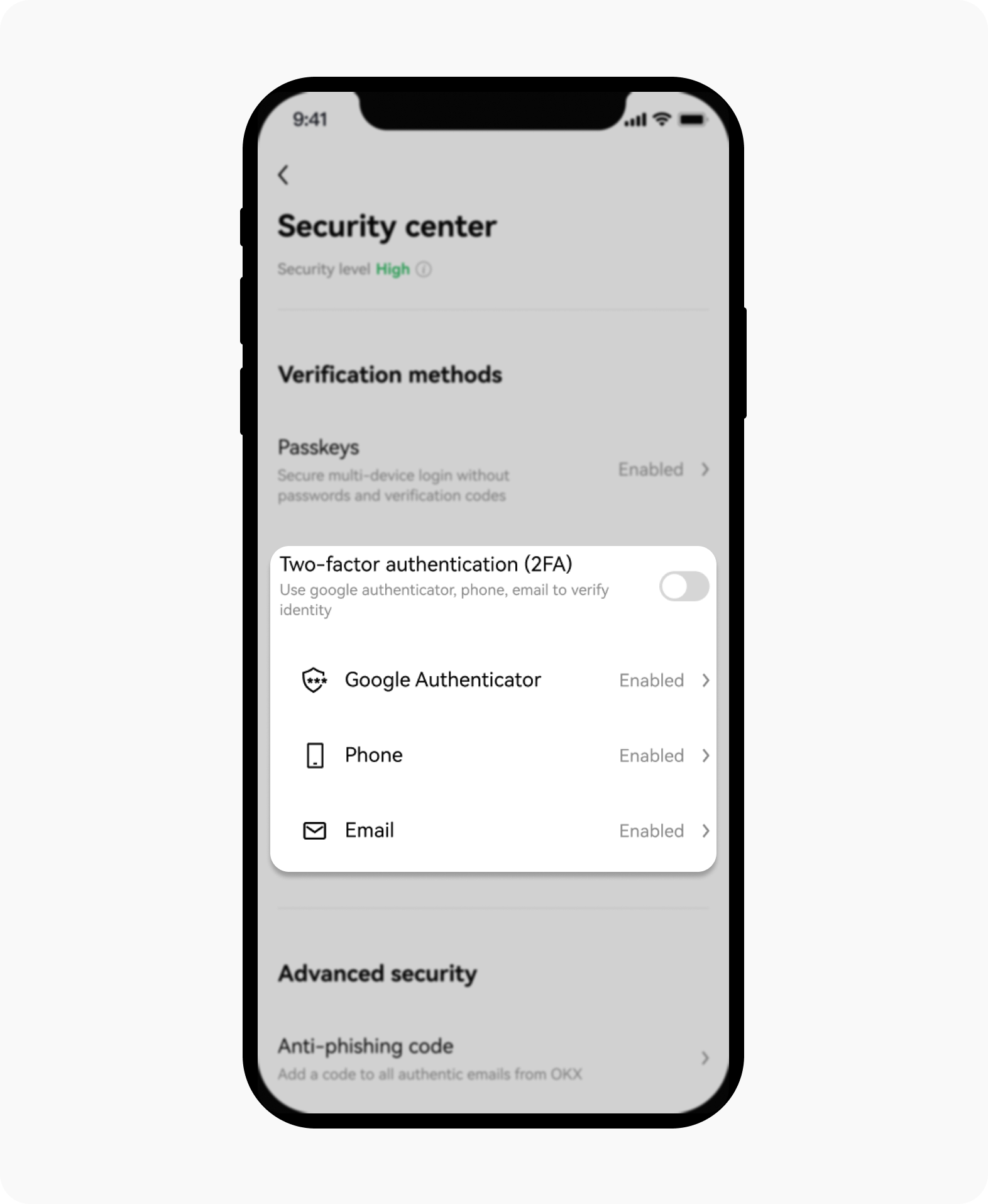 How do I reset Two-factor authentication (2FA)? | OKX TR