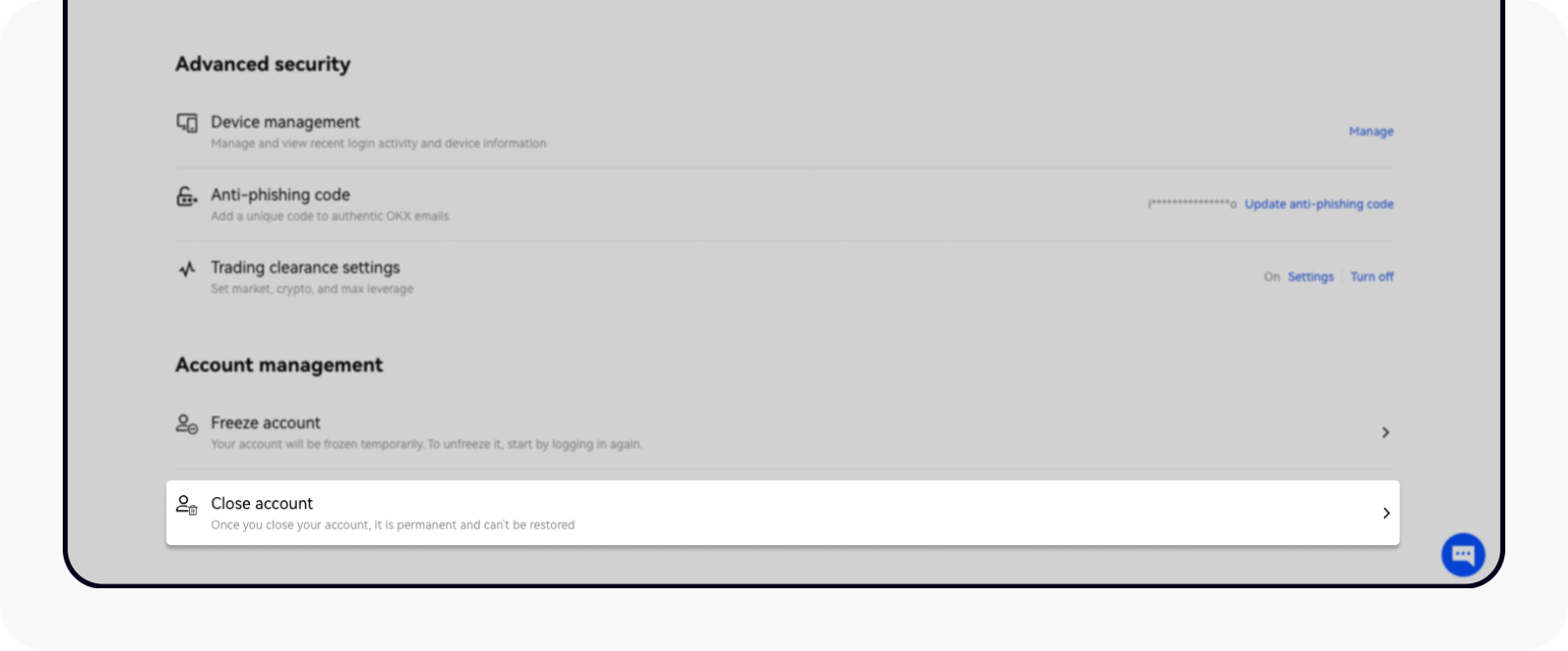 How do I close my account? (web) | OKX