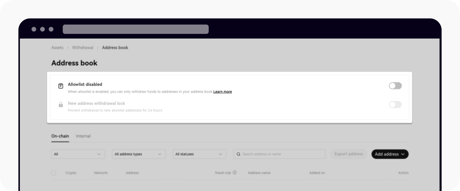 How do I enable allowlist? (web) | OKX Europe