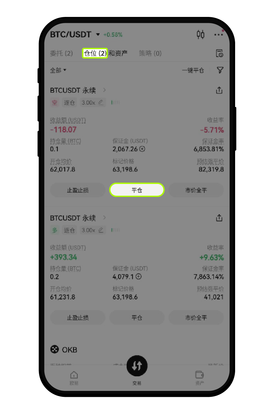 现货杠杆交易（App 端） | 欧易